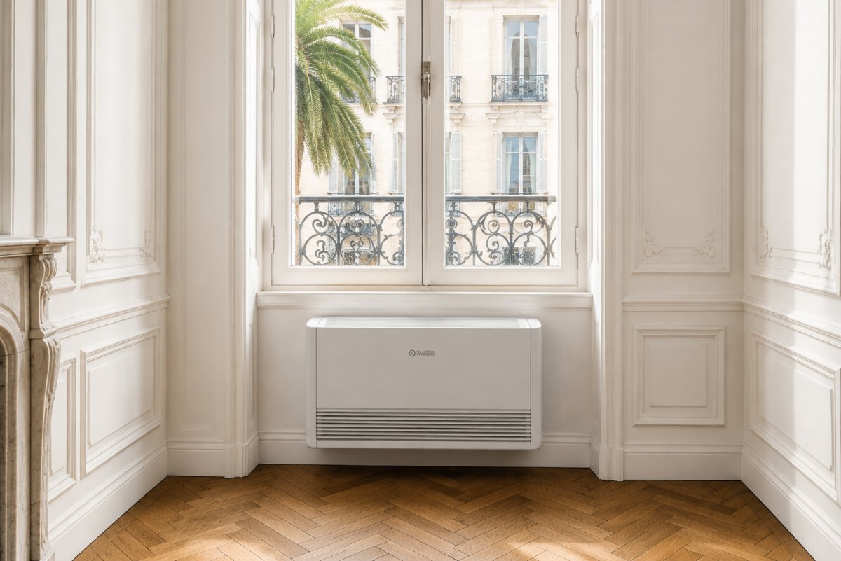 Climatiseur Unico dans un appartement niçois